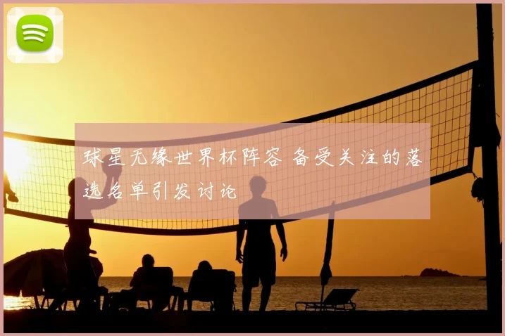 球星无缘世界杯阵容 备受关注的落选名单引发讨论
